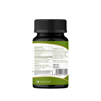 Organic Spree Bhringraj 120 Tablets – USDA Organic Certified | Ayurvedic Hair Care
