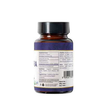 Organic Spree Gokshura 120 Tablets – Tribulus Terrestris | USDA Organic Certified