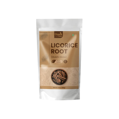 Organic Spree Licorice Root Sticks (Mulethi) - 5.3 oz | GMP Certified