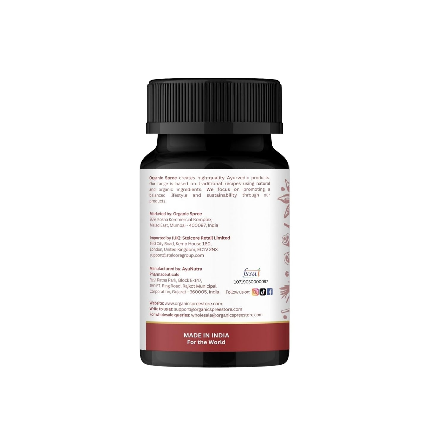 Organic Spree Triphala Guggulu 120 Tablets | Gut Health & Digestive Support - Ayurvedic, Vegetarian