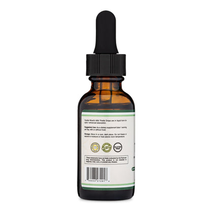 Milk Thistle Drops 1oz – Organic Liver Detox, 30 Servings | Double Wood