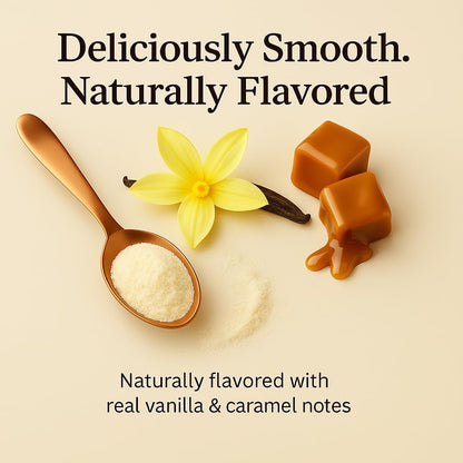 Organics Nature Vanilla Caramel Collagen Peptides with Irish Sea Moss – Organic, Non-GMO (380g)
