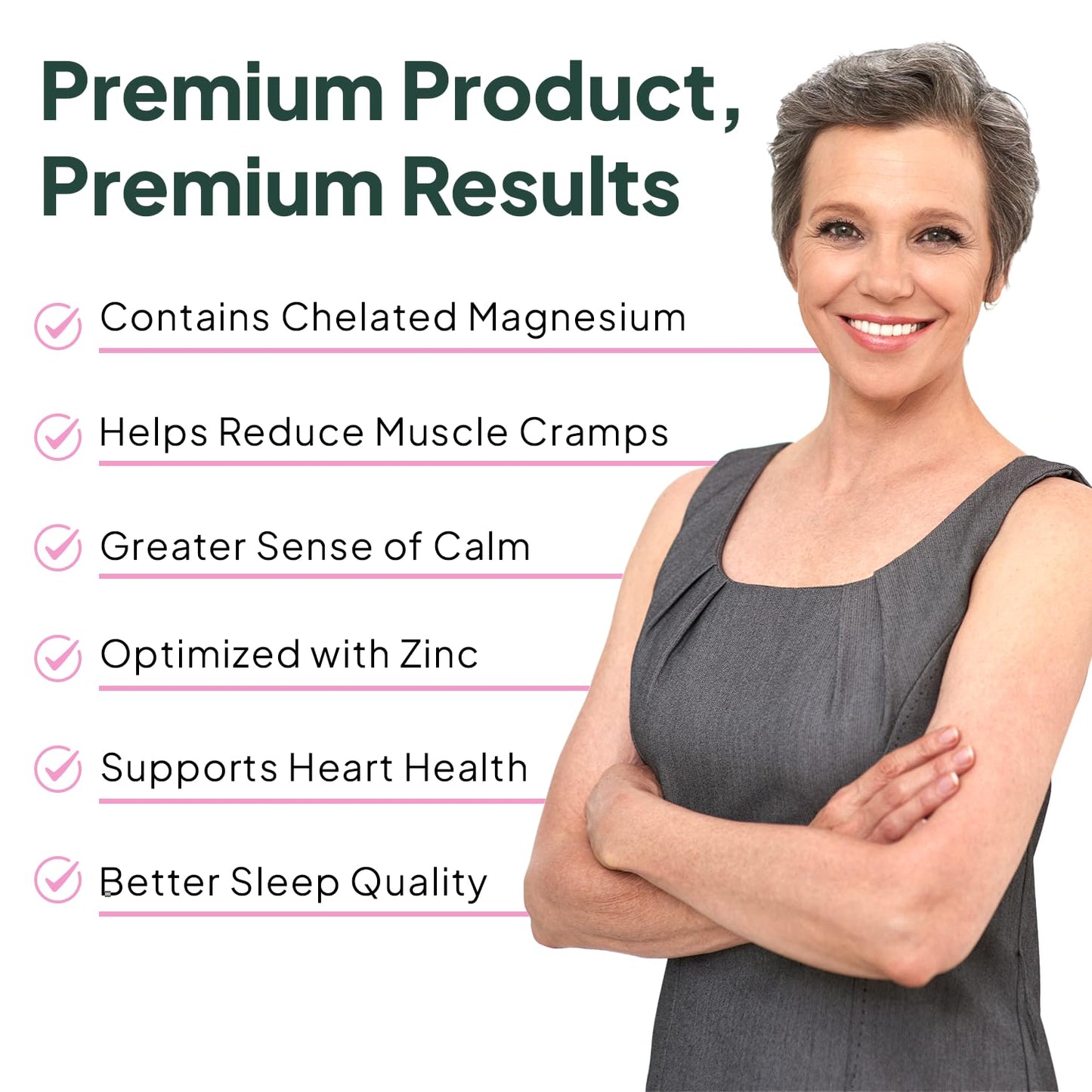 Organics Ocean Magnesium Glycinate with Zinc - Maximum Strength - 6 Bottles
