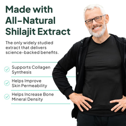 Organics Ocean One-Per-Day Shilajit Capsules – Himalayan Shilajit for Hormone Support – 6 Bottles