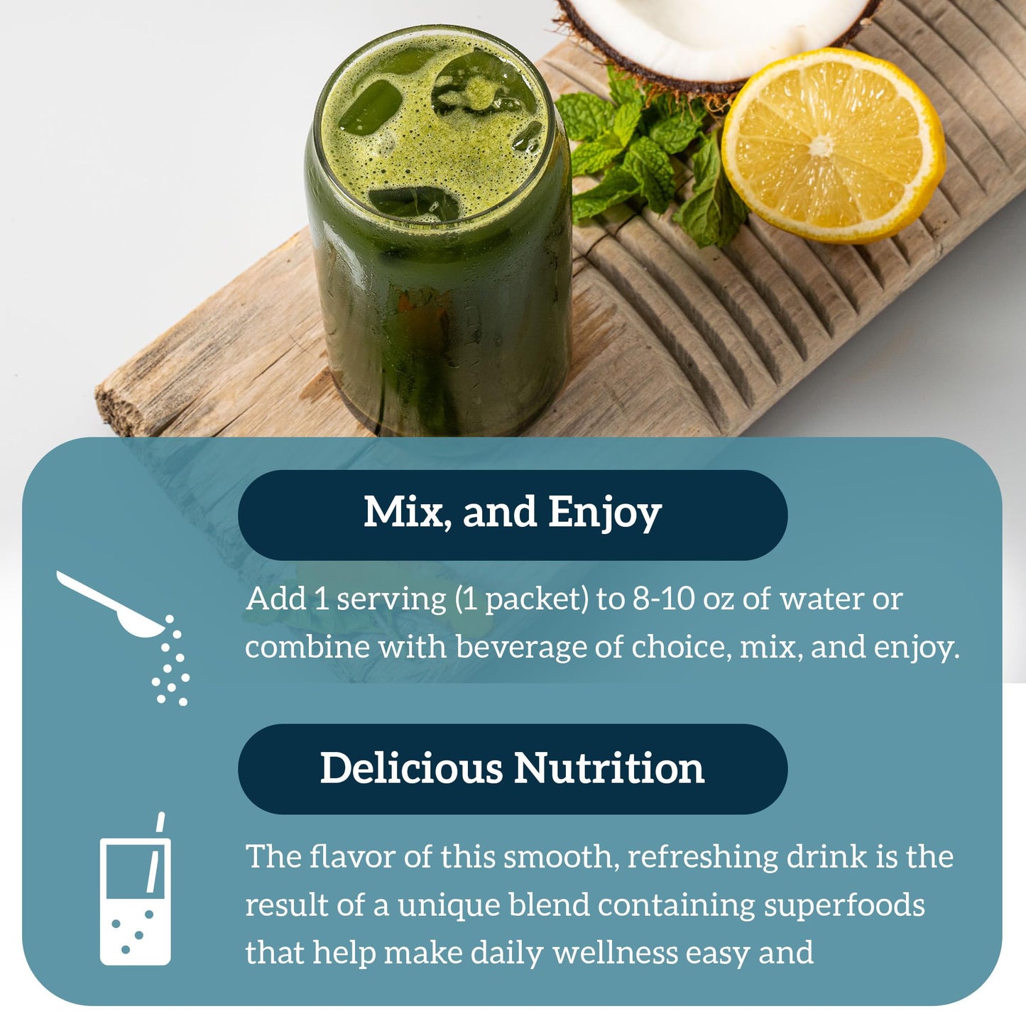 Organifi GO Packs: Green Juice - Organic Travel Greens Powder (30 Packs)