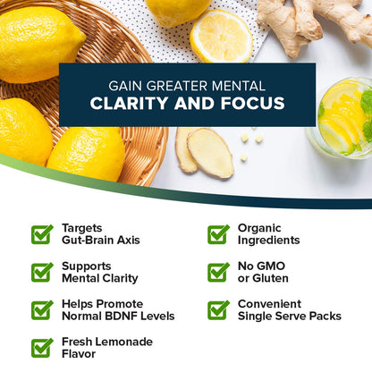 Organifi Pure Smart Packs Lemon – 3-Pack for Organic Brain & Immunity Support