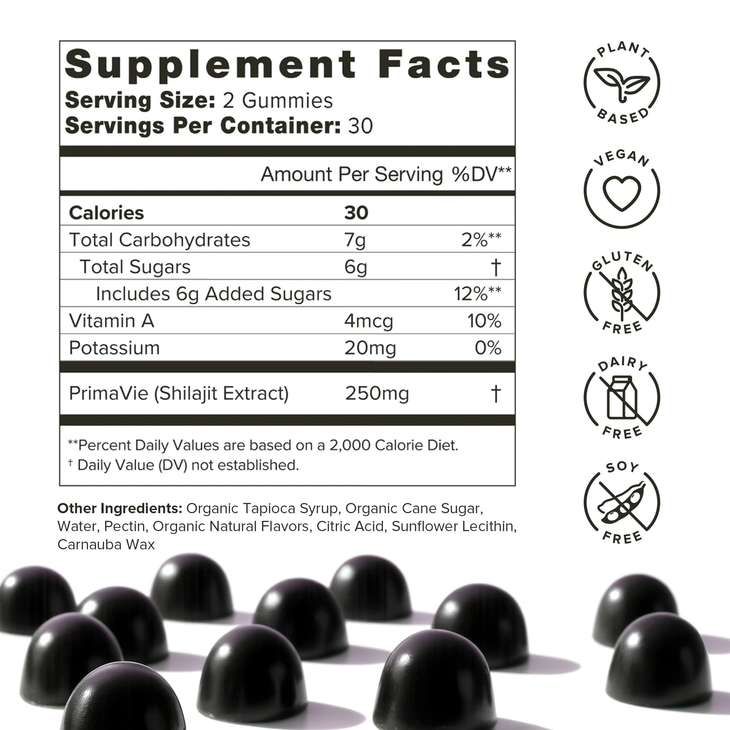 Organifi Shilajit Gummies – Himalayan PrimaVie Shilajit, 60 Count
