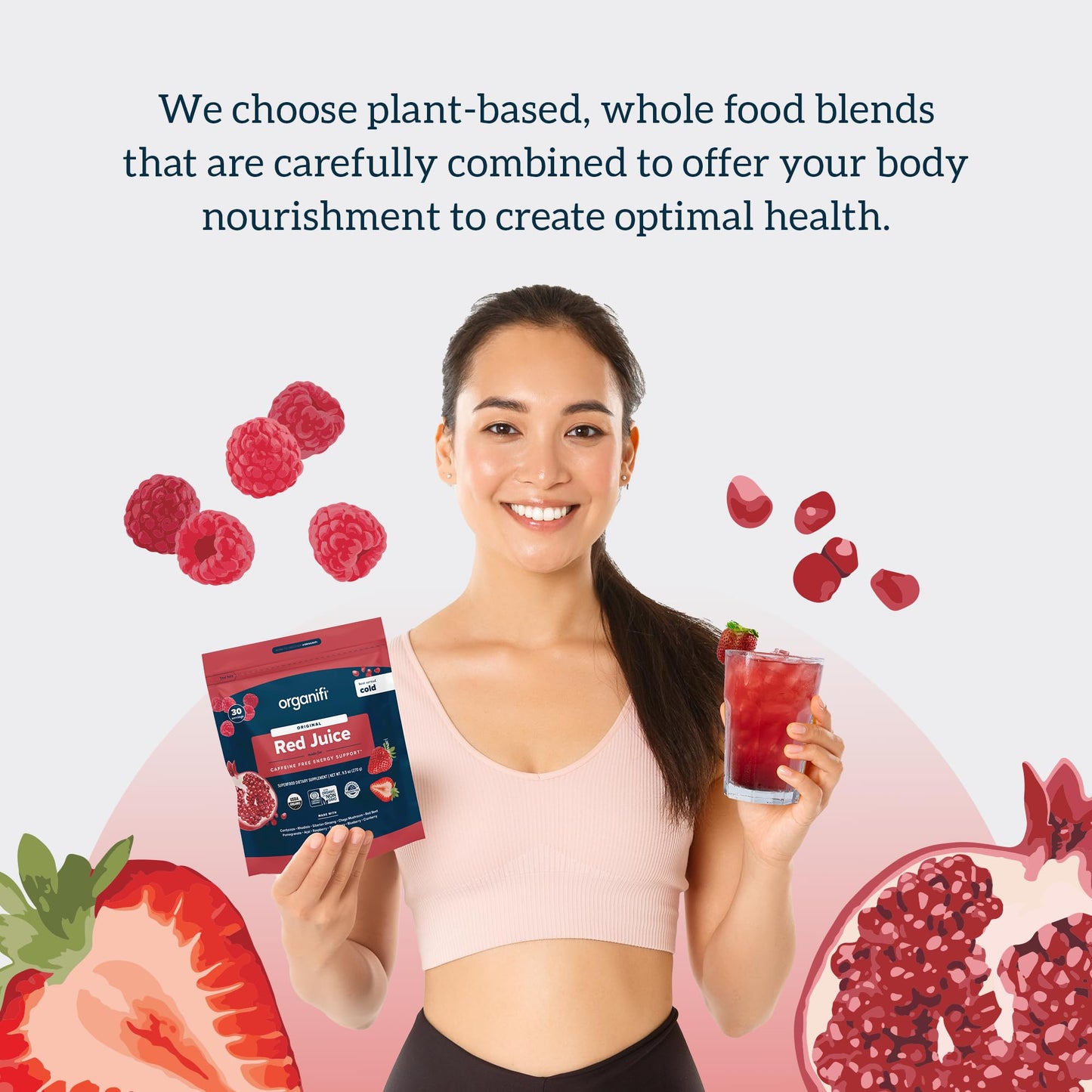 Organifi Red Juice – Energy Powder for Focus, Digestion & Immune Support | 90 Servings
