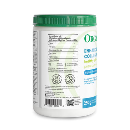 ORGANIKA Collagen Enhanced - 250 g | Grass-Fed, American Cattle