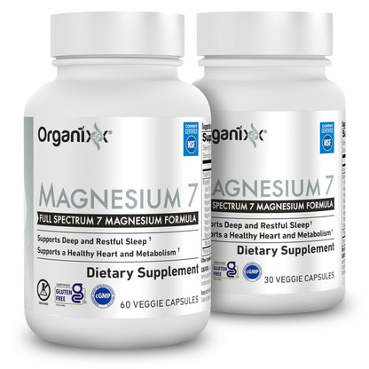 Organixx Magnesium Glycinate – Sleep Support, 90 Capsules, Vegan & Gluten Free