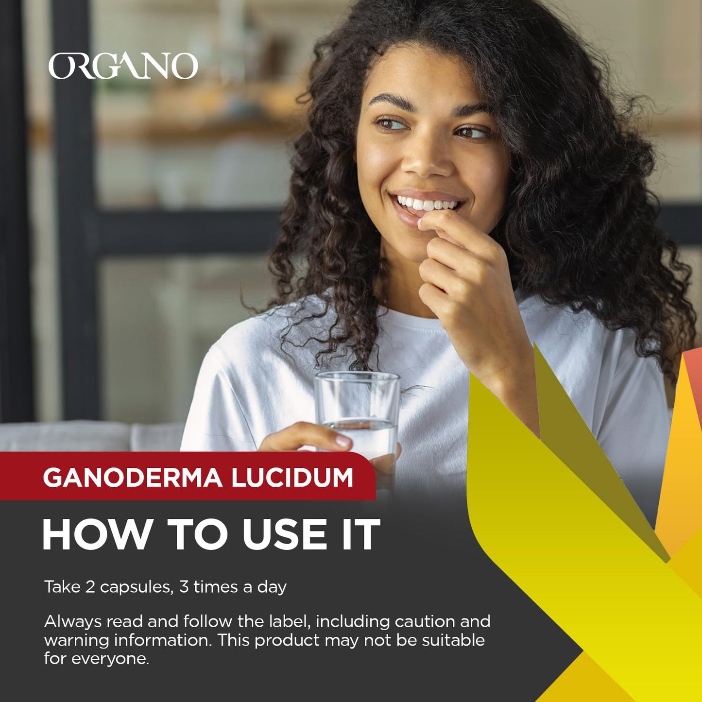 ORGANO OGX Organic Ganoderma Lucidum 90-Count