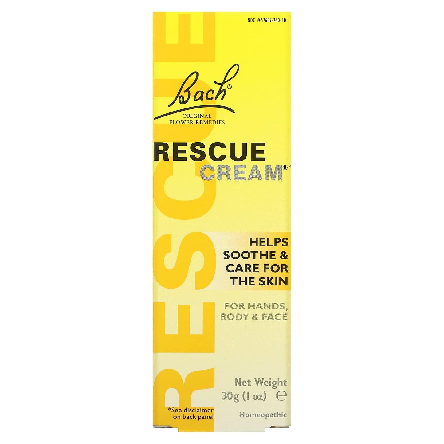 Original Flower Remedies Rescue Cream, 1 oz (30 g) – Bach | Homeopathic
