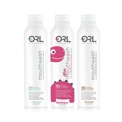 ORL Natural & Organic Mouthwash – Clean, Whiten Teeth, Strengthen Enamel