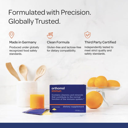 Orthomol Immun | Immune Support Powder Packets for Daily Wellness — 30-Day Supply