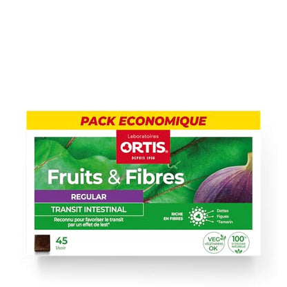 Ortis Fruits & Fibres Regular 45 Squares to Chew – Nutritional Supplement