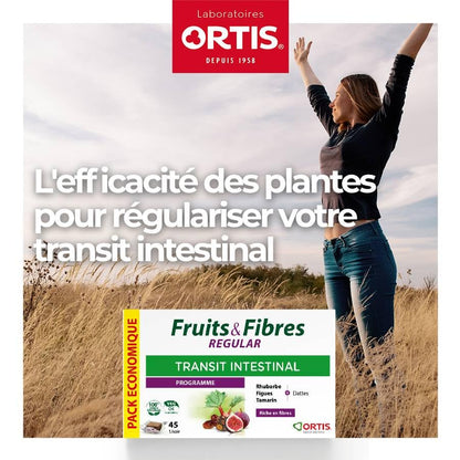 Ortis Fruits & Fibres Regular 45 Squares to Chew – Nutritional Supplement
