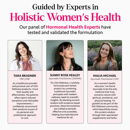 Ayurvedic Hormone Balance for Women | Cortisol Manager | Regulates Estrogen | Made in USA | Ashwagandha, Rhodiola, & Shatavari | Mood, Energy, & Sleep Support | Stress Relief | 60 Ct. - OSH Wellness