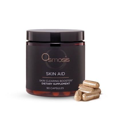 OSMOSIS Skin Aid Daily Supplement – Microbiome & Immunity Support, Vitamin A for Acne-Prone Skin | 90 Count