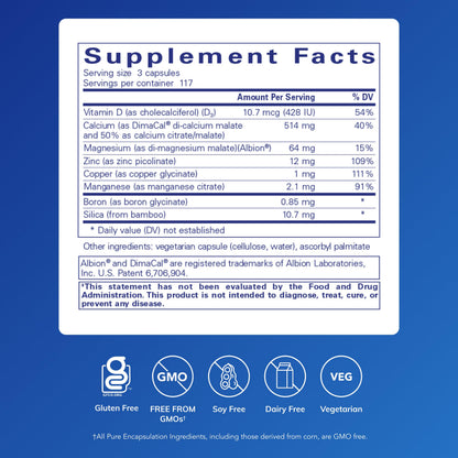 Pure Encapsulations OsteoBalance – Hypoallergenic Calcium Support for Bone Health | 351 Capsules