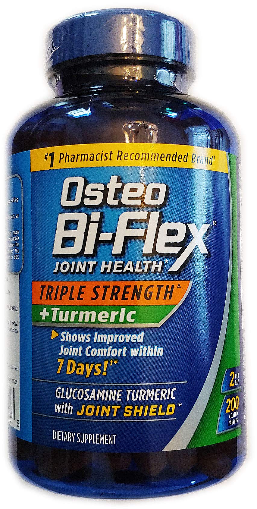 Osteo Bi-Flex Triple Strength + Turmeric (200 Tablets) – Glucosamine HCI & Curcumin for Joint Support