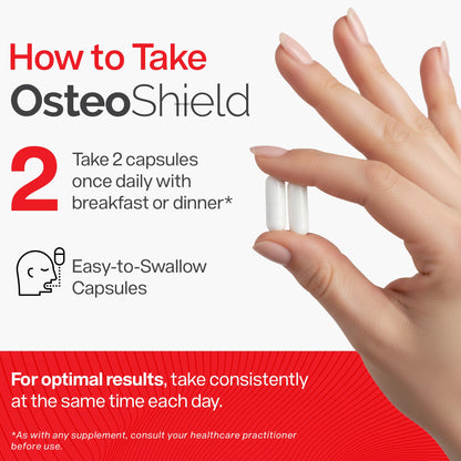 OsteoShield Peak Health Research — Bone & Joint Formula with Vitamin D3, K2 & Aquamin | 60 Capsules