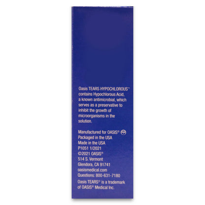 OT7400 Oasis TEARS HYPOCHLOROUS Eyelid & Lash Cleansing Spray – 0.012% HOCl, 1.86 fl oz