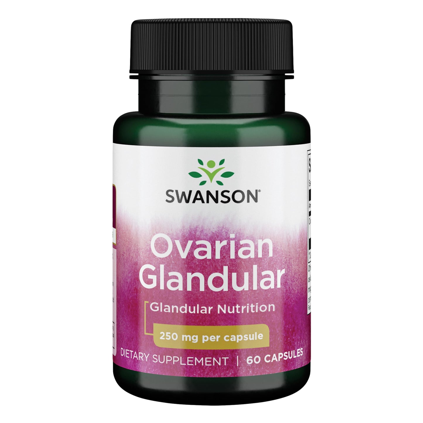 Swanson Ovarian Glandular Supplement - Women's Glandular Health & Balance - 60 Capsules, 250 mg Each