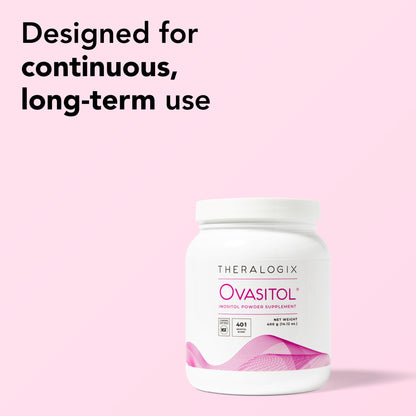Theralogix Ovasitol Inositol Powder – 400 g (180 Servings) | Myo-Inositol & D-Chiro Inositol for Hormone Balance & Ovarian Function, NSF Certified