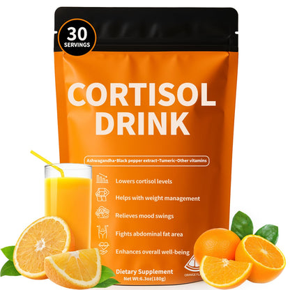 oviaapo Cortisol Drink Powder – Natural Relaxation, Focus & Calm Mood Support