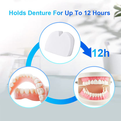 Ovovo 120 Pads (4 Pack) Upper Denture Adhesive Cushions – Long Lasting Hold & Food Seal