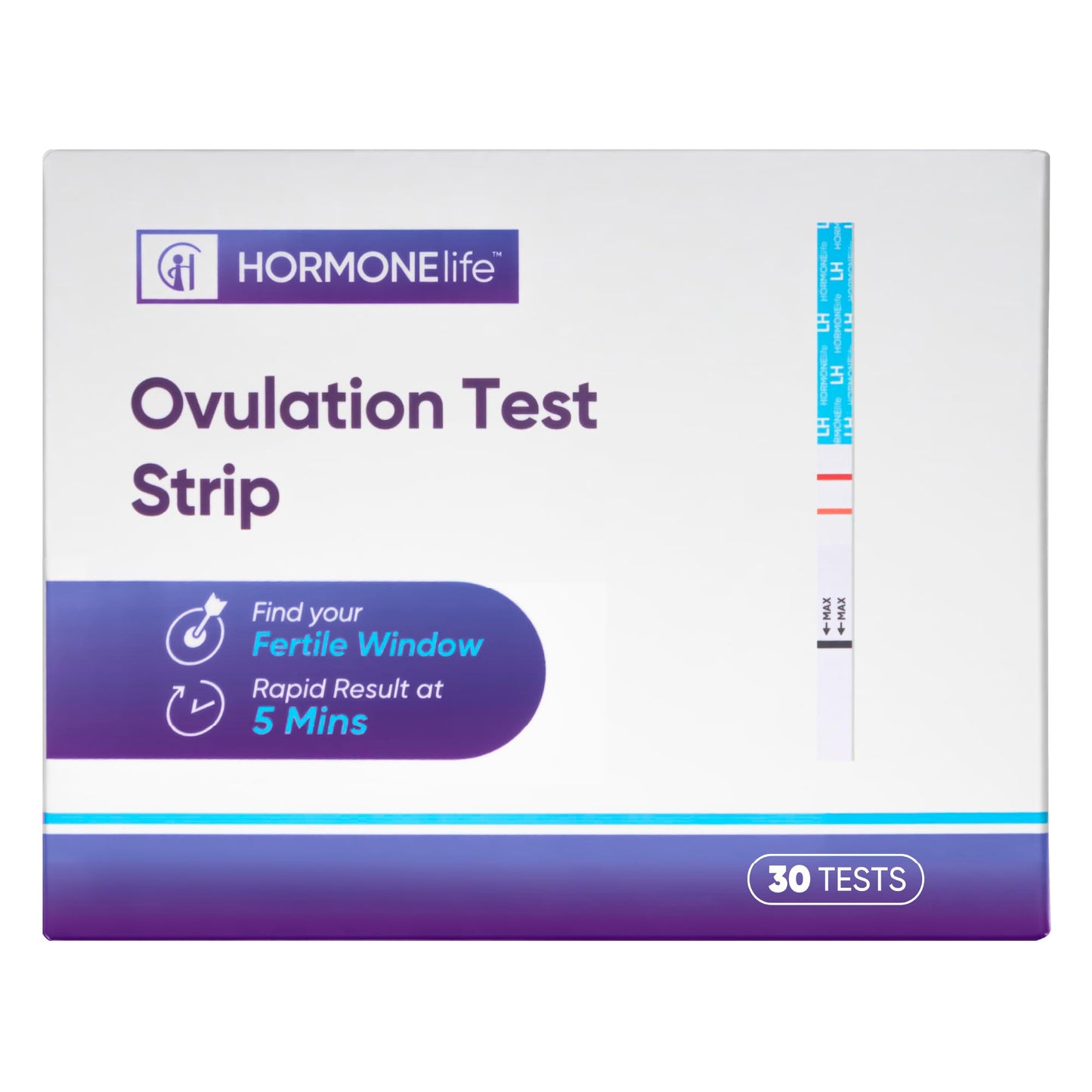 Ovulation Test Strips – LH Test for Ovulation Detection, Easy-to-Use Home Ovulation Tracking (15/30 Count) (LH Test 30 Count) | HORMONElife