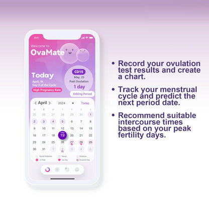 Ovulation Test Strips (50-Pack) — 50 Pack Fertility Tests | OvaMate App