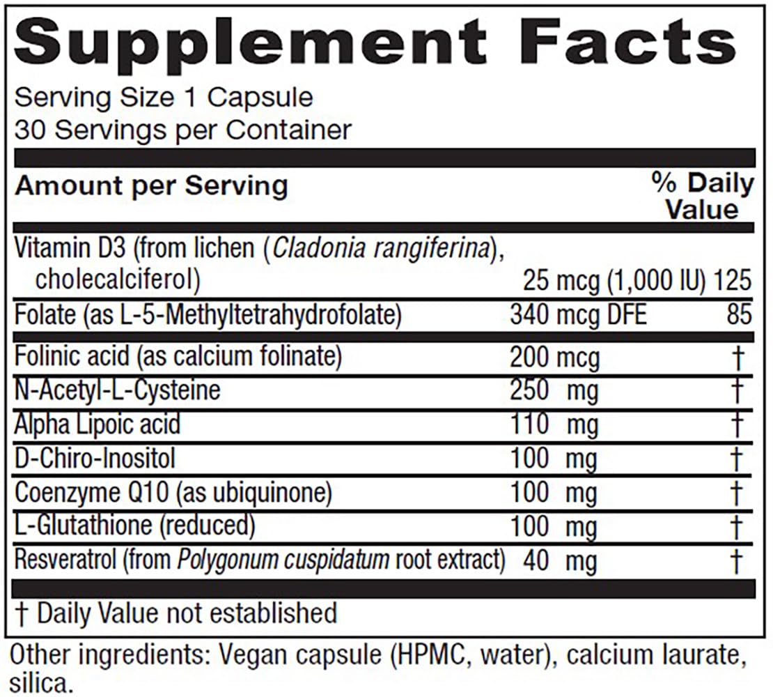 Vitanica Ovum A.M. – Egg Quality Support with Vitamin D3, Alpha Lipoic Acid & CoQ10 (30 Vegan Caps) – Works Best with Ovum P.M.