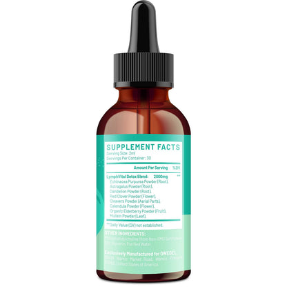 oweGel Liposomal Lymphatic Drops – Alcohol-Free, Sugar-Free, 4 fl oz