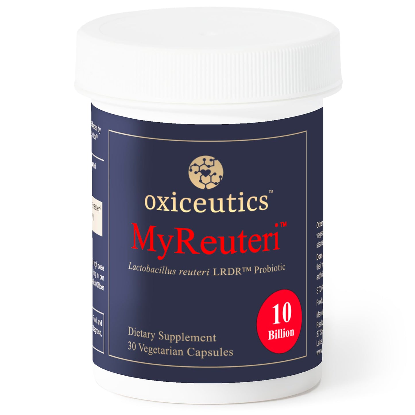 oxiceutics MyReuteri 10 Billion CFU Probiotic – Yogurt-Style Starter + FOS Prebiotic by Dr. William Davis