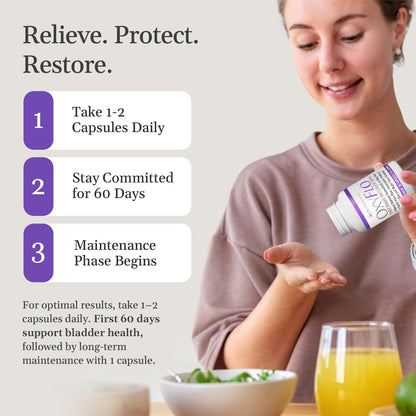 OxyFlo Bladder Control Supplement | Flowens Cranberry | 30 Servings | Made in USA