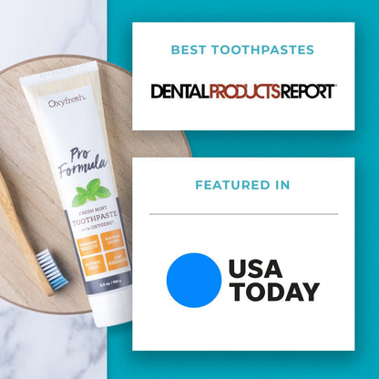 Oxyfresh Pro Formula Fresh Mint Toothpaste – Gentle Low Abrasion, Fluoride-Free, 5.5 oz Pack of 2