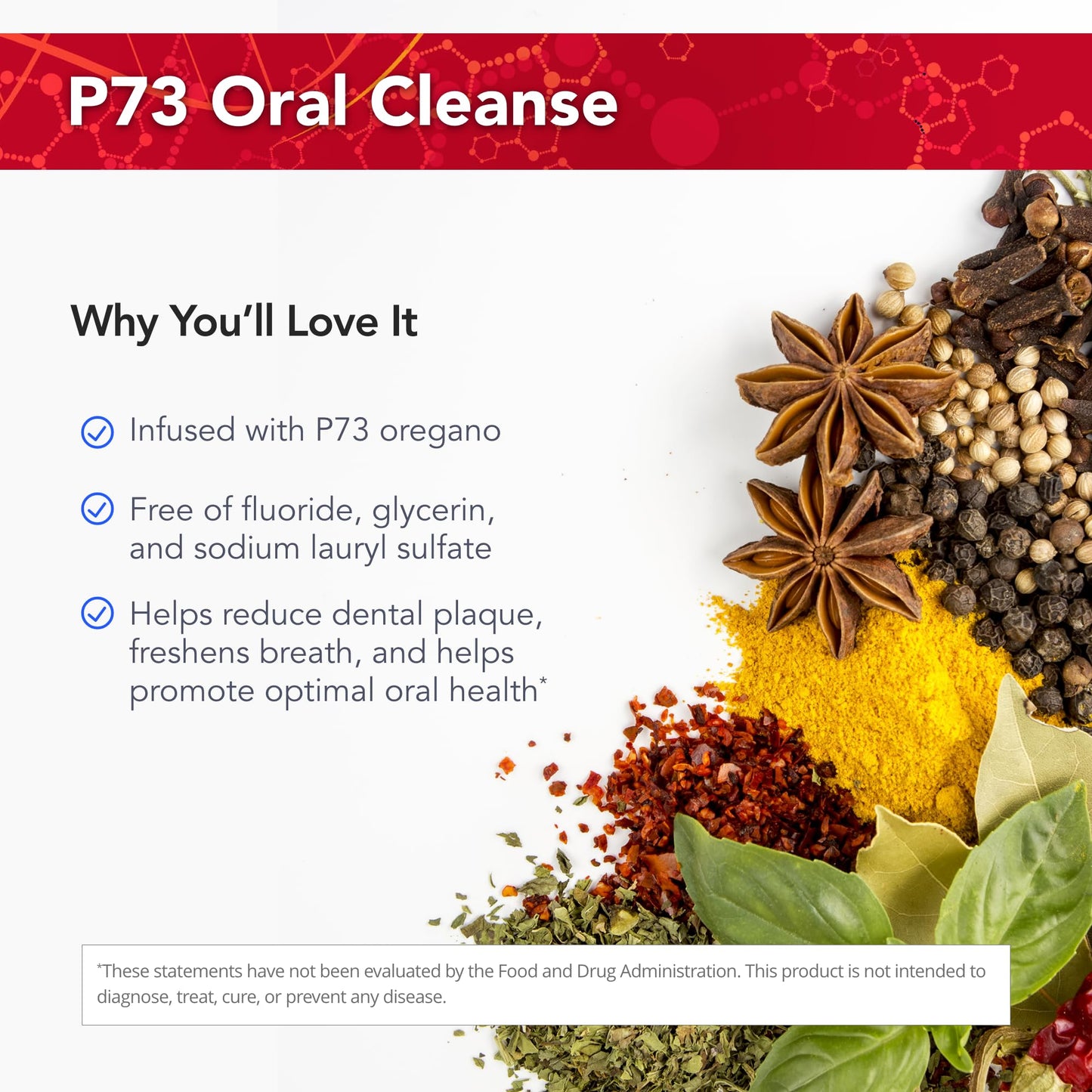 Physician's Strength Dental Swirl & Swallow – 8 oz – P73 Oregano – Fluoride & Glycerin Free