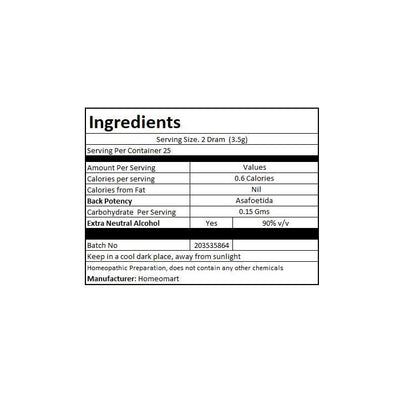 Asafoetida Homeopathy Pellets 200C Potency – Pack of 3 | HomeoMart