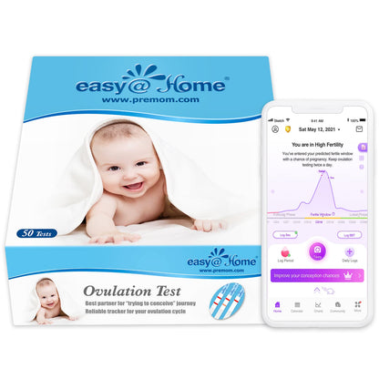 Easy@Home Ovulation Test Strips (50-Pack) – FSA Eligible | Premom Kit