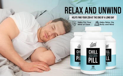 Chill Pill - Calm Mood, Relax & Restful Sleep | LIVELY VITAMIN CO. - 180 Vegan Capsules