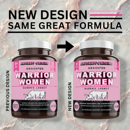 Ancient Origins Female-Optimized Beef Organ Superfood (60 x 500 mg) – Grass-Fed, Pasture-Raised
