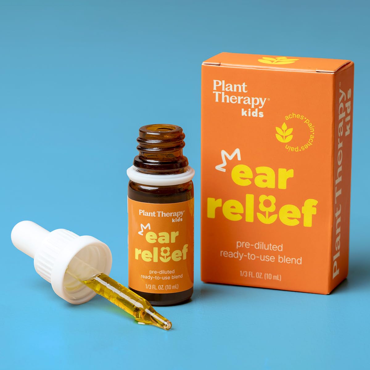 Plant Therapy KidSafe Ear Relief Ear Drops – Pre-Diluted 10 mL