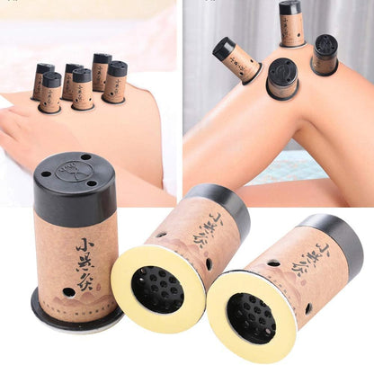 Moxibustion Box with Moxa Stick for Acupuncture and Massage | Artemisia Mugwort Holder & Roller
