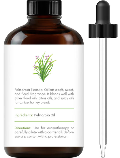 Handcraft Blends Palmarosa Essential Oil - 4 oz - Pure & Natural