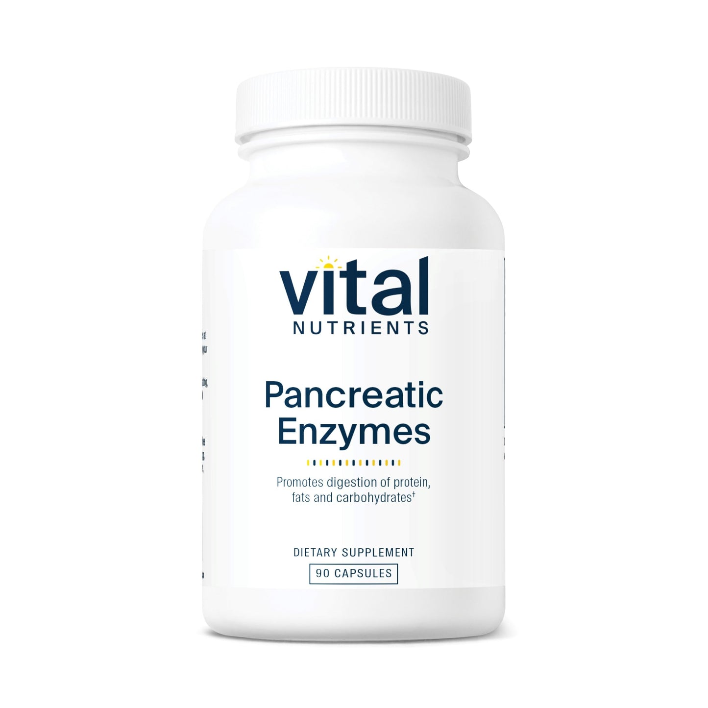 Vital Nutrients Pancreatic Enzymes 1000mg – Full Strength Digestive Enzymes (Protease, Amylase, Lipase) | Gluten, Dairy & Soy Free | 90 Capsules