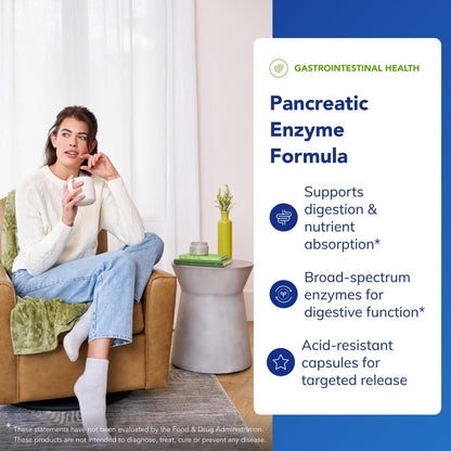 Pure Encapsulations Pancreatic Enzyme Formula – Digestive Enzymes for Gut Health | 180 Capsules