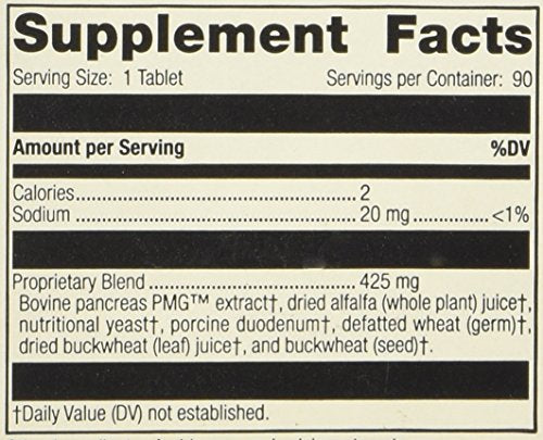 Standard Process Pancreatrophin PMG 90 Tabs - Pancreas Support