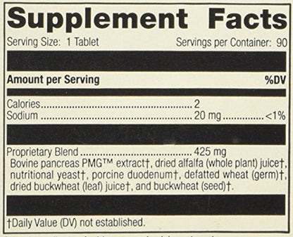 Standard Process Pancreatrophin PMG 90 Tabs - Pancreas Support