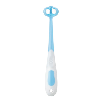 PandaEar 3-Pack Baby Toothbrush - 3-Sided Training Brush for Ages 1-4